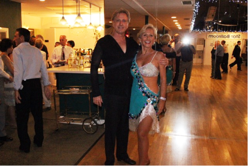 Jody & Brian - Instructors at Star Ballroom - After giving a Show