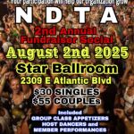 EXCITING! – NDTA Fund Raiser Social Dance – Open to Everyone! – Saturday, August 2, 2025 at Star Ballroom! – Includes Group Class, Appetizers, Host Dancers & Member Performances!